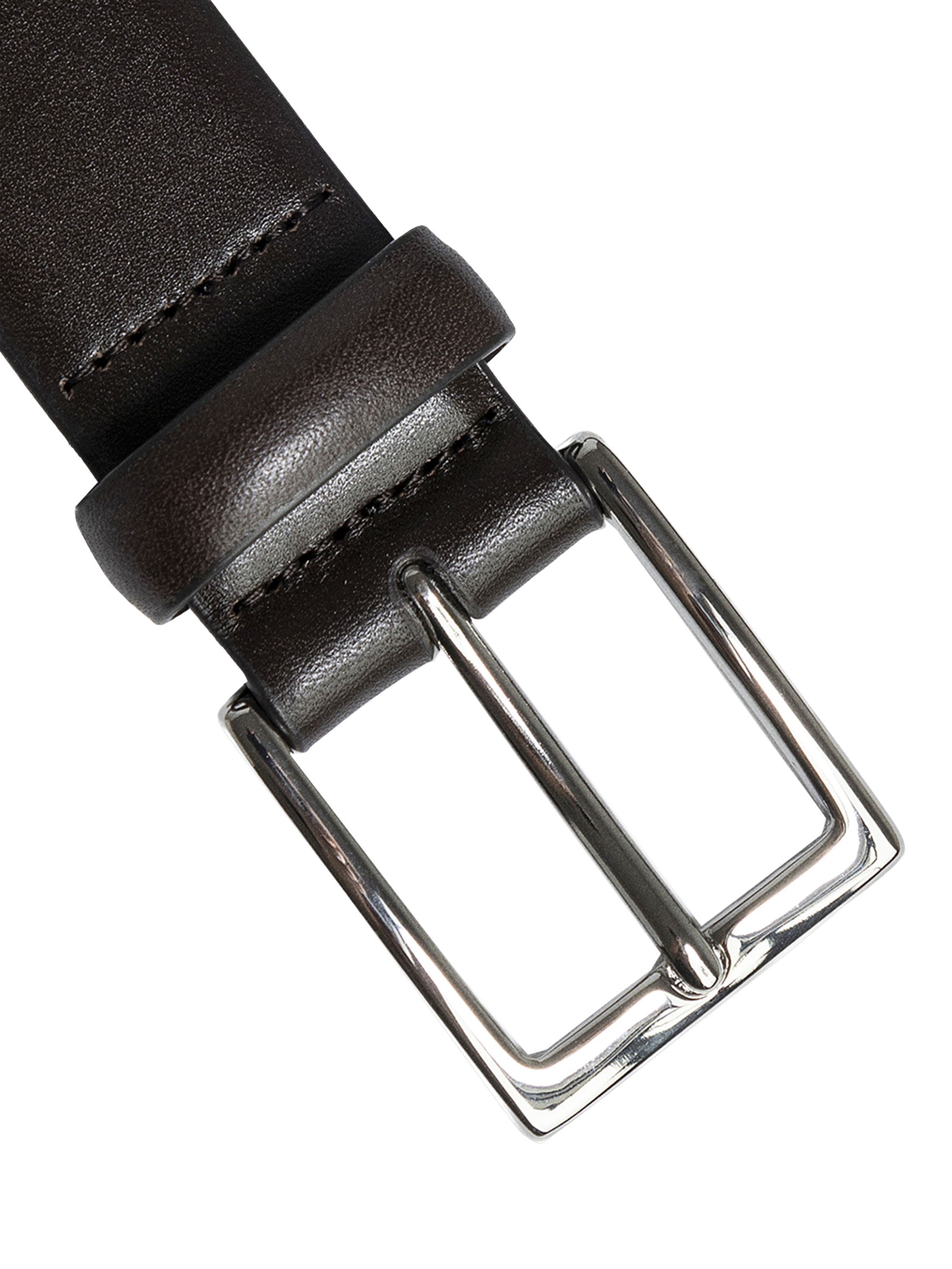 Product image 4 of 4, which shows Hackett London 32mm Leather Belt, Dark Brown, 32