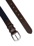 Hackett London Braided Leather Tip Belt, Burgundy Red