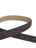 Hackett London 32mm Suede Leather Belt, Chocolate Brown