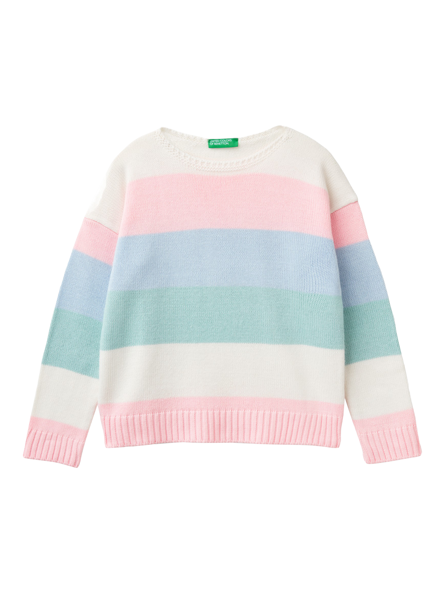 Benetton Kids' Stripe Jumper, Multi
