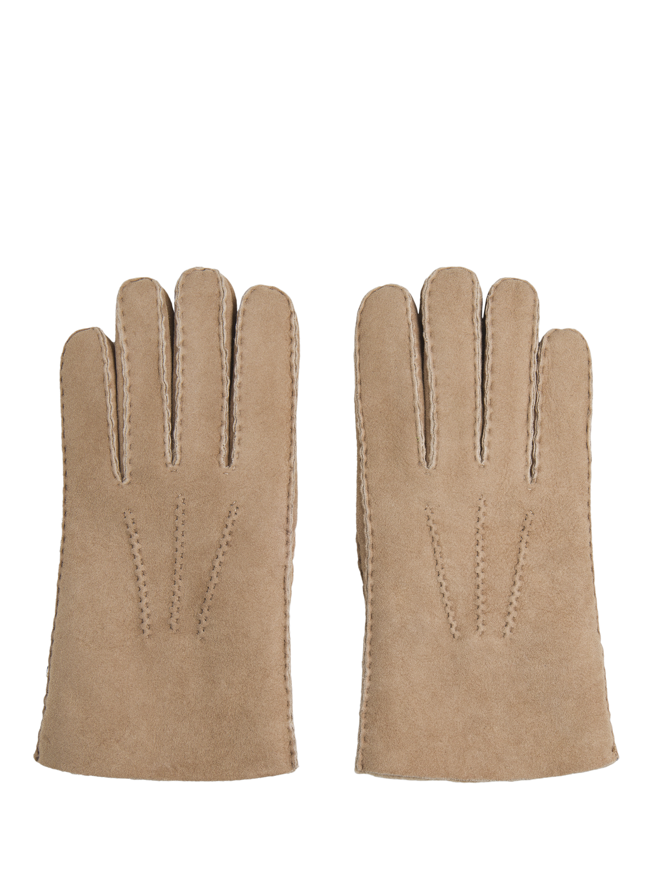 Hackett London Suede Gloves, Taupe Beige