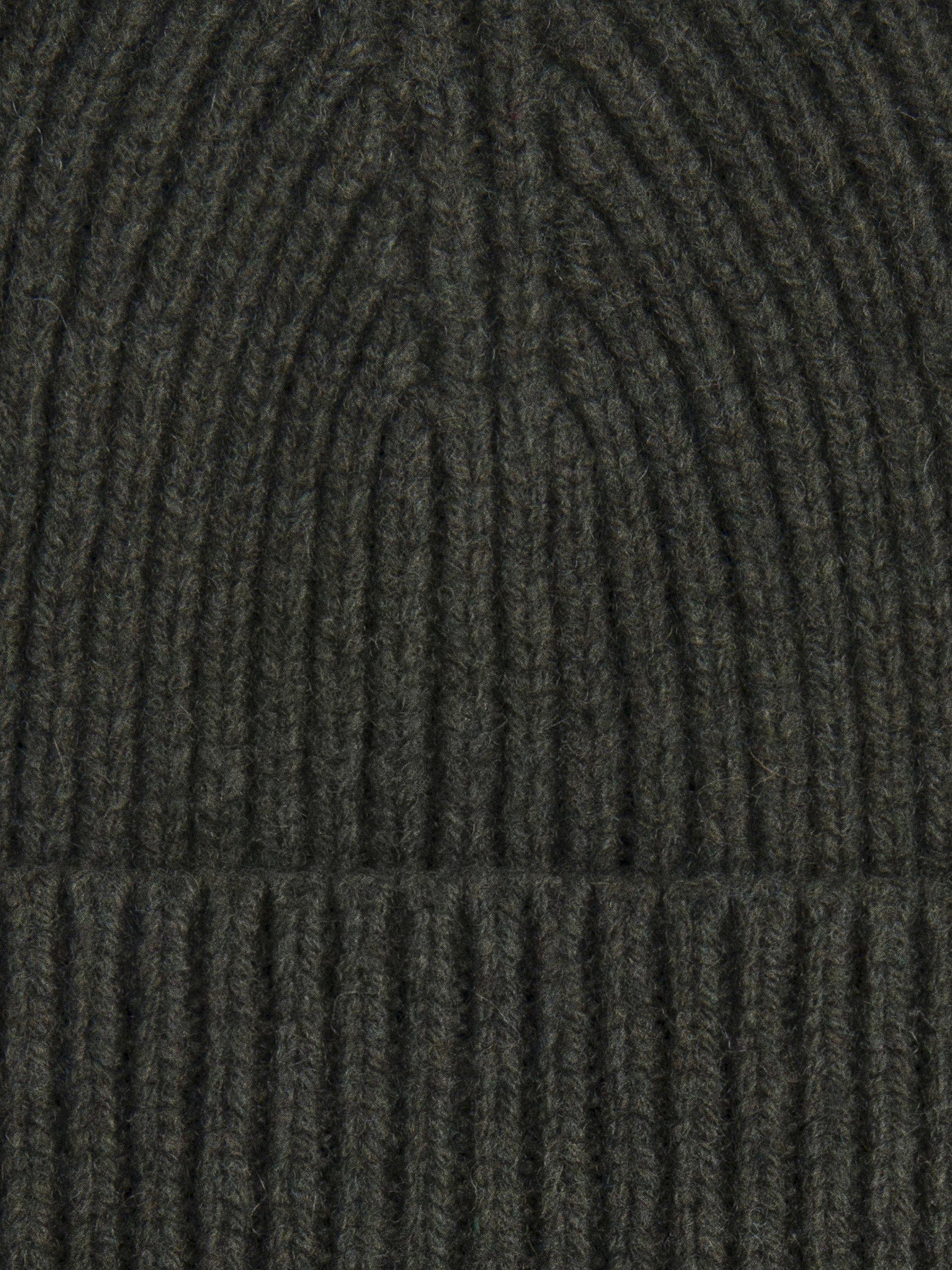 Product image 3 of 4, which shows Hackett London Cashmere Wool Blend Beanie Hat, Green, One Size