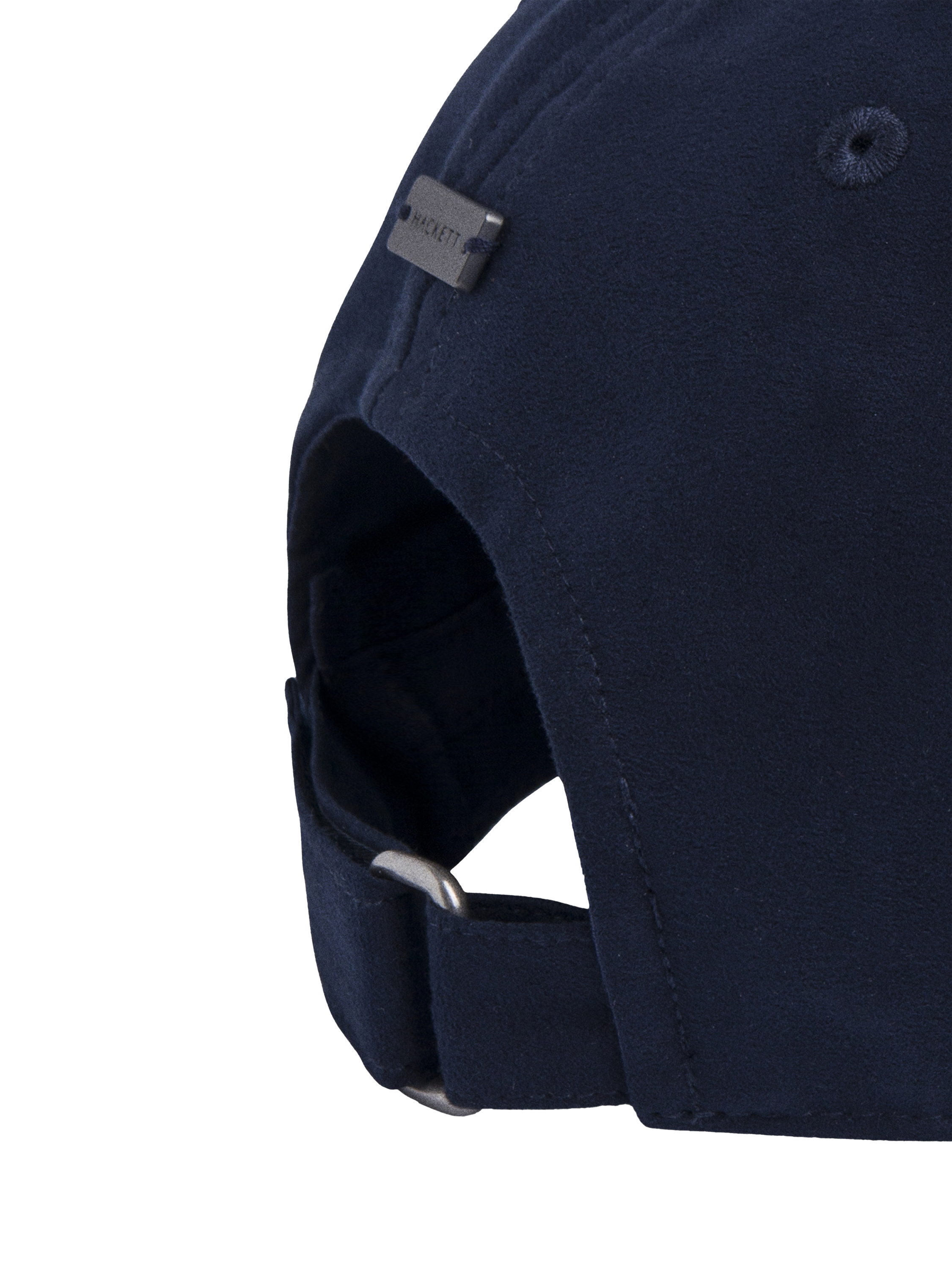 Product image 4 of 4, which shows Hackett London Faux Suede Baseball Cap, Navy, One Size