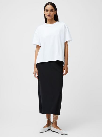 French Connection Rallie Oversized T-Shirt, Linen White