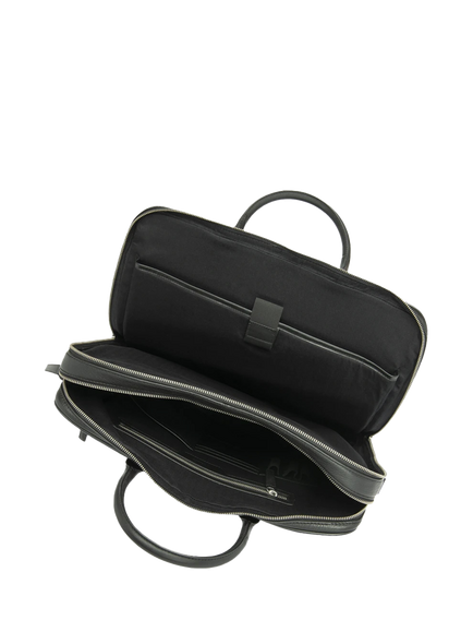 Loake Westminster Leather Briefcase - view 2, Black