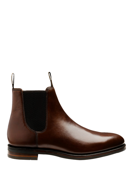 Loake Emsworth Leather Chelsea Boots, Dark Brown