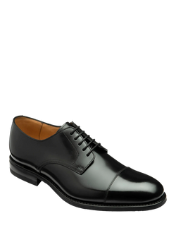 Loake 305 Leather Derby Shoes, Black - view 2, Black