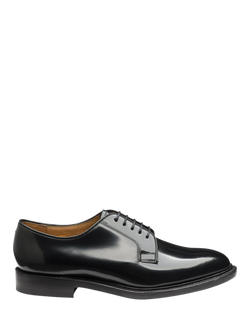 Loake 771B Leather Derby Shoes, Black, Black