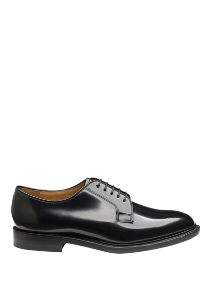 Loake 771B Leather Derby Shoes, Black, Black