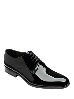 Loake Bow Leather Oxford Shoes, Black Patent - view 2, Black Patent