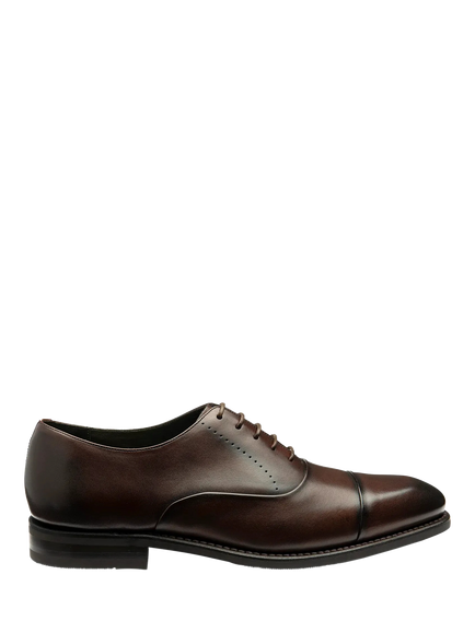 Loake Phoenix Leather Oxford Shoes, Dark Brown