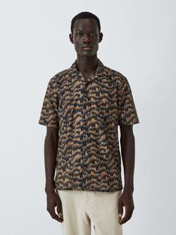 Cotton Ikat Wave Shirt, Multi