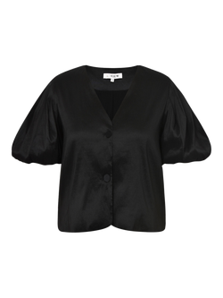 A-VIEW Christa Puff Sleeve Jacket, Black, Black