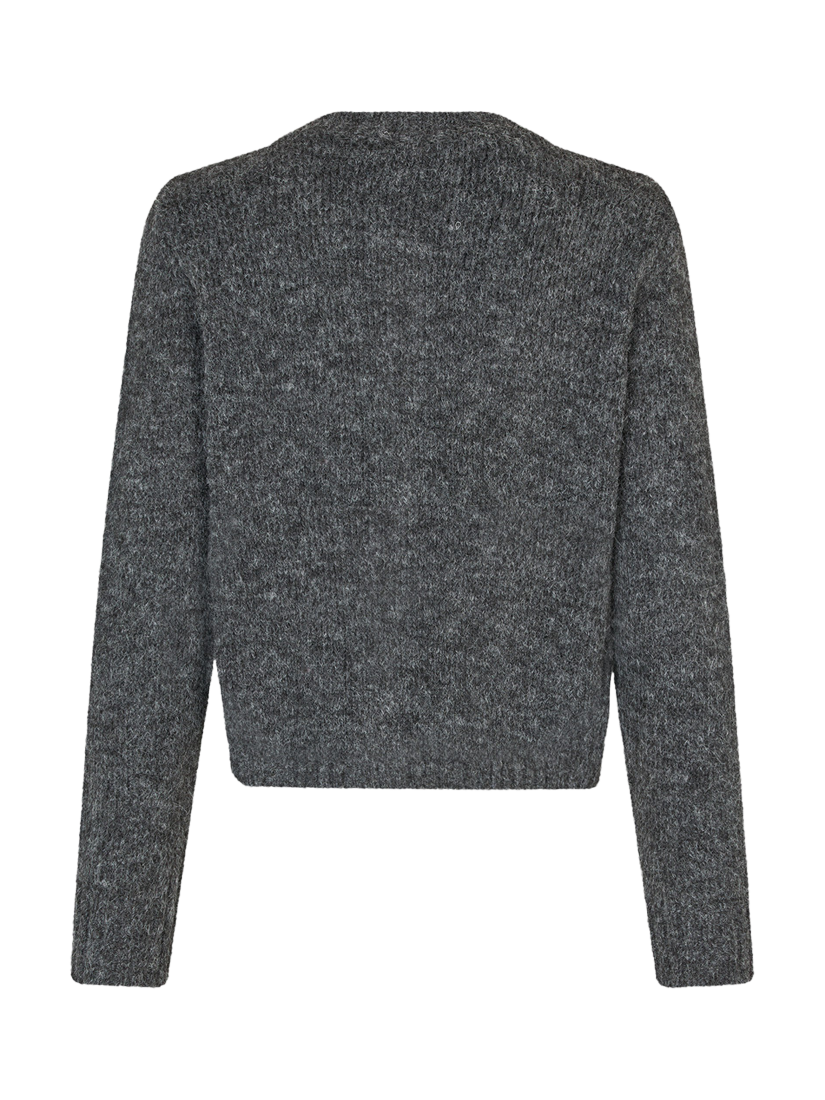 Product image 4 of 4, which shows A-VIEW Audrey Knit Cardigan, Dark Grey, XL
