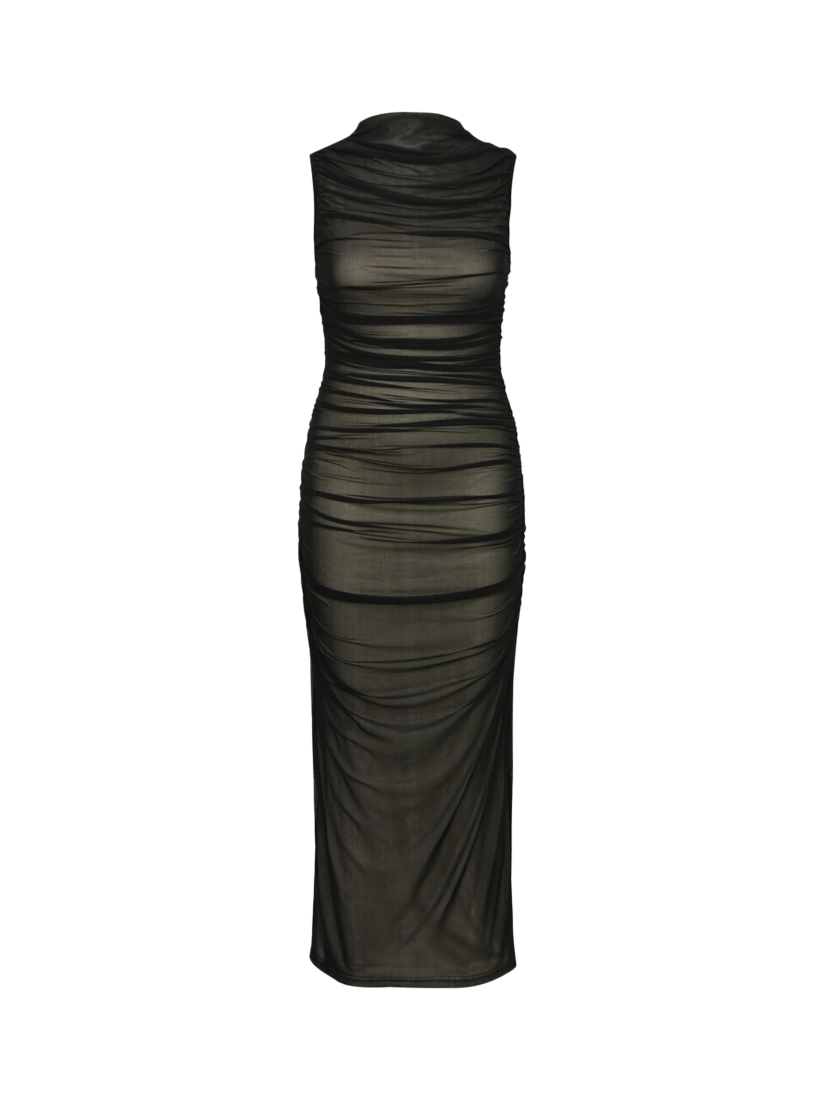 A-VIEW Ophelia Bodycon Mesh Dress, Black