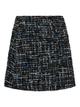 A-VIEW Cennet Textured Tweed Mini Skirt, Navy/Multi