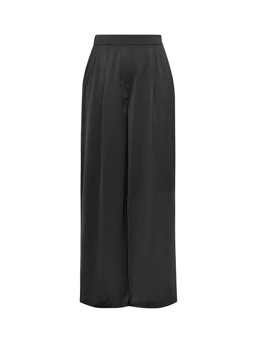 Product image 3 of 4, which shows A-VIEW Anna Wide Leg Trousers, Black, 8