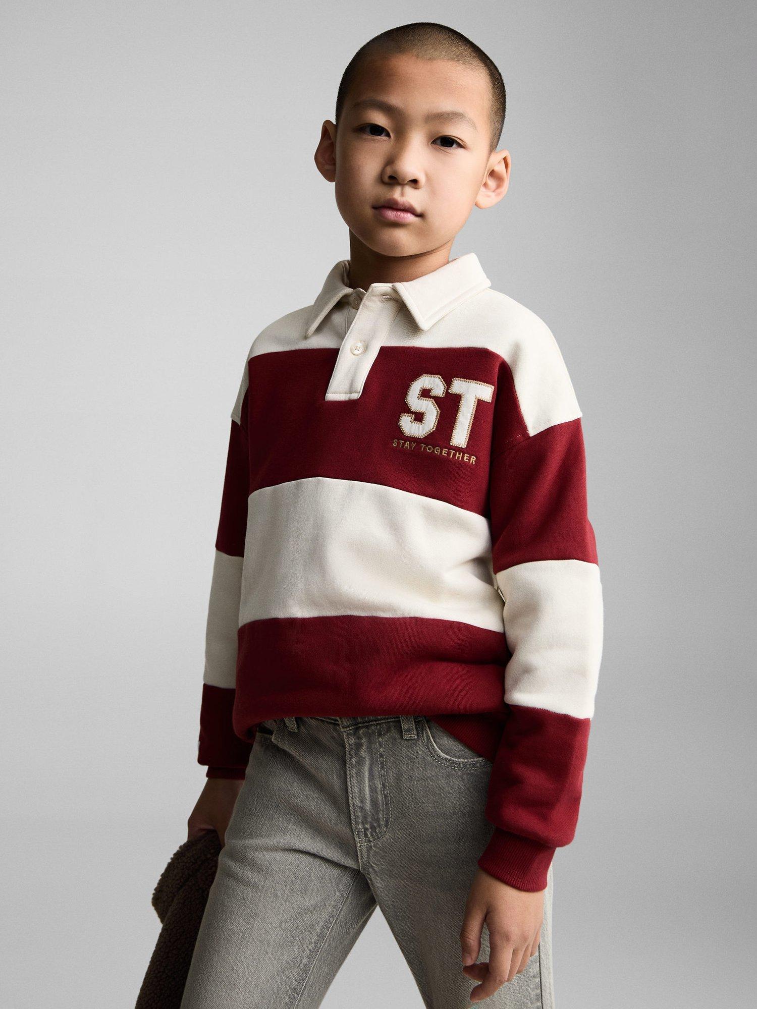 Mango Kids' Santi Slim Fit Jeans, Open Grey