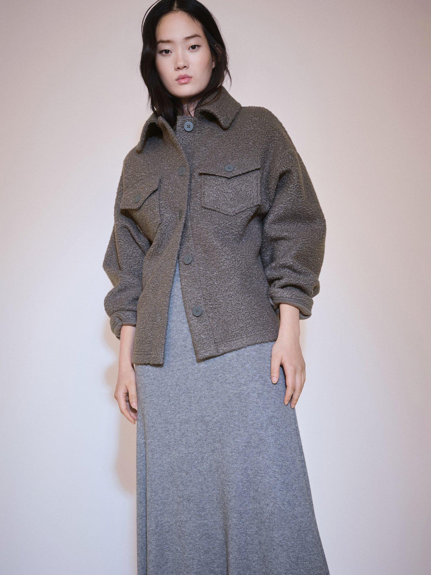 Mango Missouri Boucle Shacket