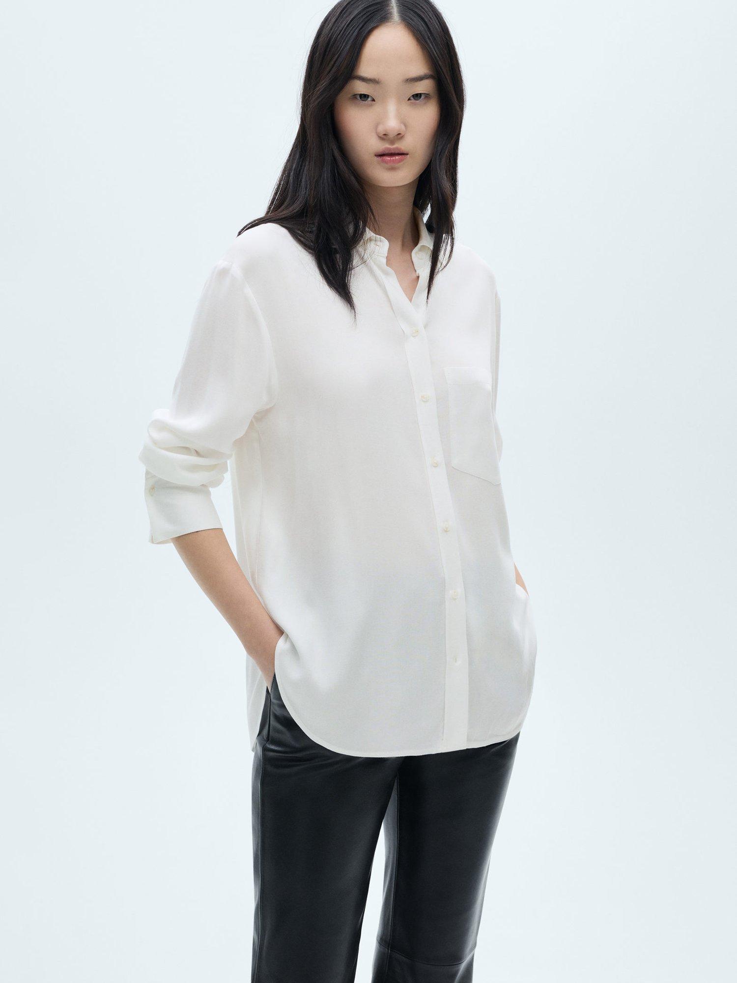 Mango Galita Shirt, Light Beige