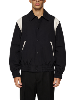 J.Lindeberg Baze Baseball Jacket, Black, Black