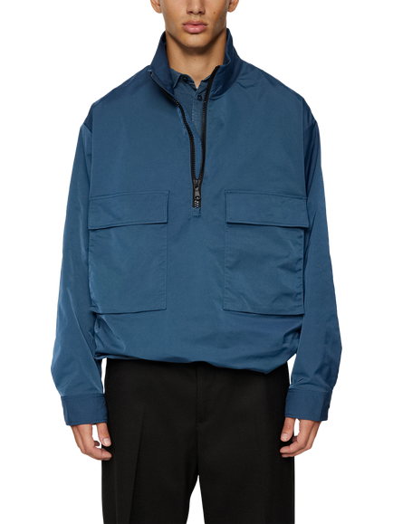 J.Lindeberg Ronson Half Zip Overshirt, Key Largo, Key Largo