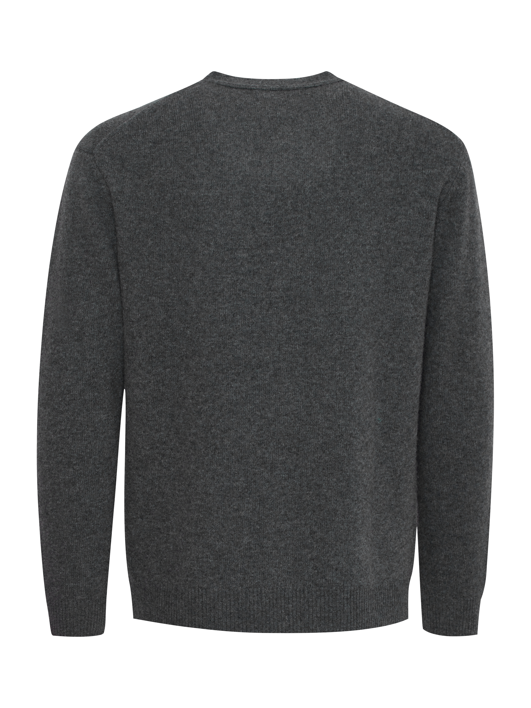 Product image 6 of 7, which shows Casual Friday Karl Lambswool Knitted Cardigan, Pewter, S