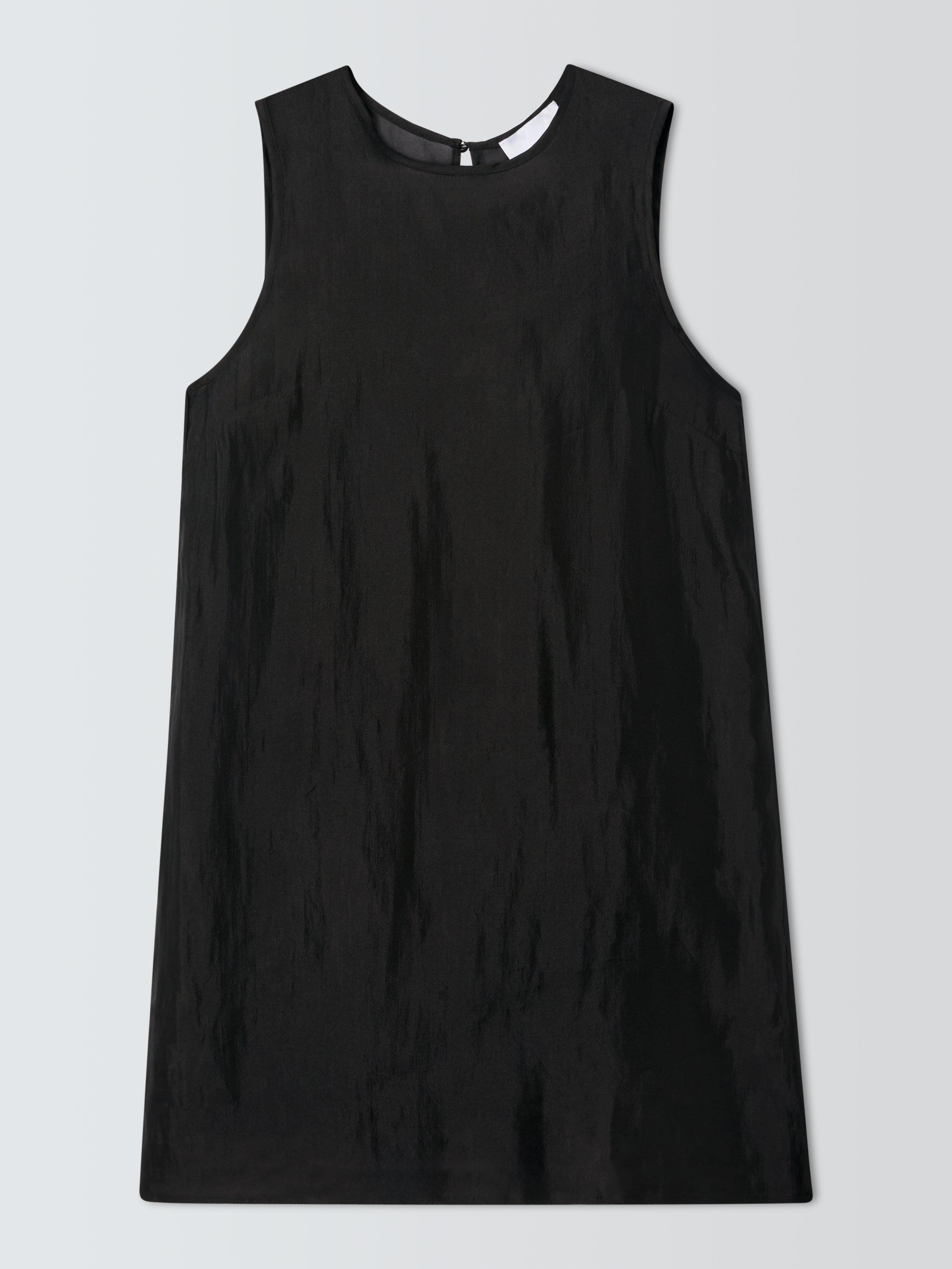 Product image 4 of 6, which shows John Lewis ANYDAY Overlay Sleeveless Shift Dress, Black, 6