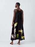 John Lewis Editions Sleeveless Silk Midaxi Dress, Violetta Bloom