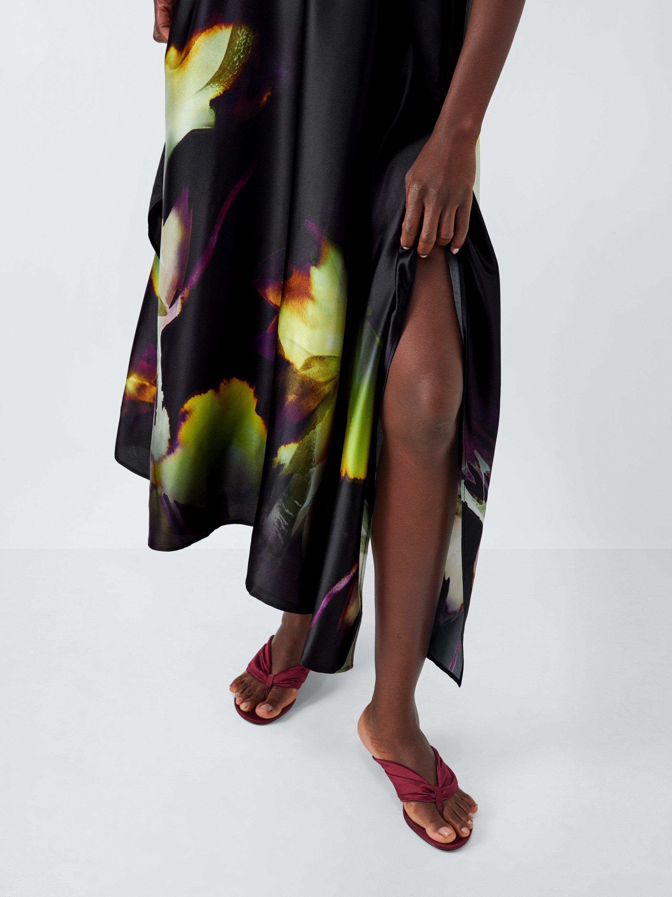Product image 5 of 7, which shows John Lewis Editions Sleeveless Silk Midaxi Dress, Violetta Bloom, 6
