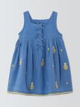 John Lewis Baby Pineapple Embellised Dress, Blue