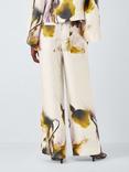John Lewis Editions Floral Print Fluid Trousers, Violetta Bloom
