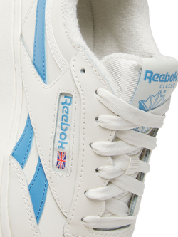 Reebok Club C Leather Double Outsole Trainers - view 2, Chalk/Blue
