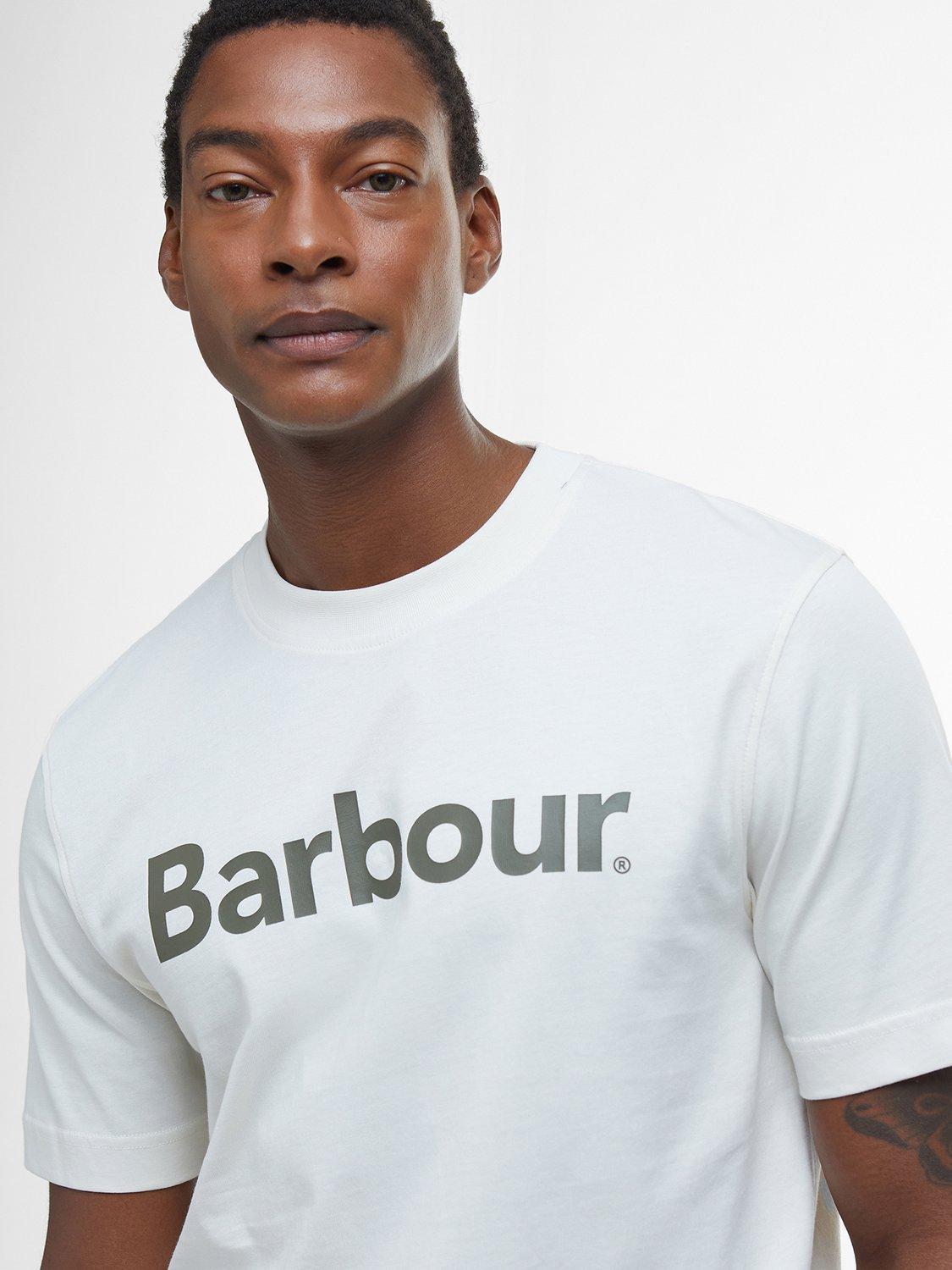 Product image 5 of 5, which shows Barbour Logo Relaxed T-Shirt, Antique White, S