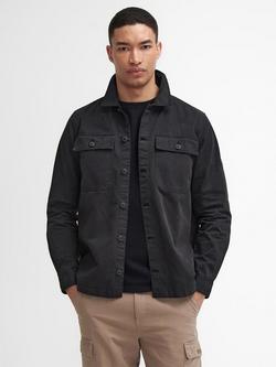 Barbour International Arlo Cotton Overshirt, Black
