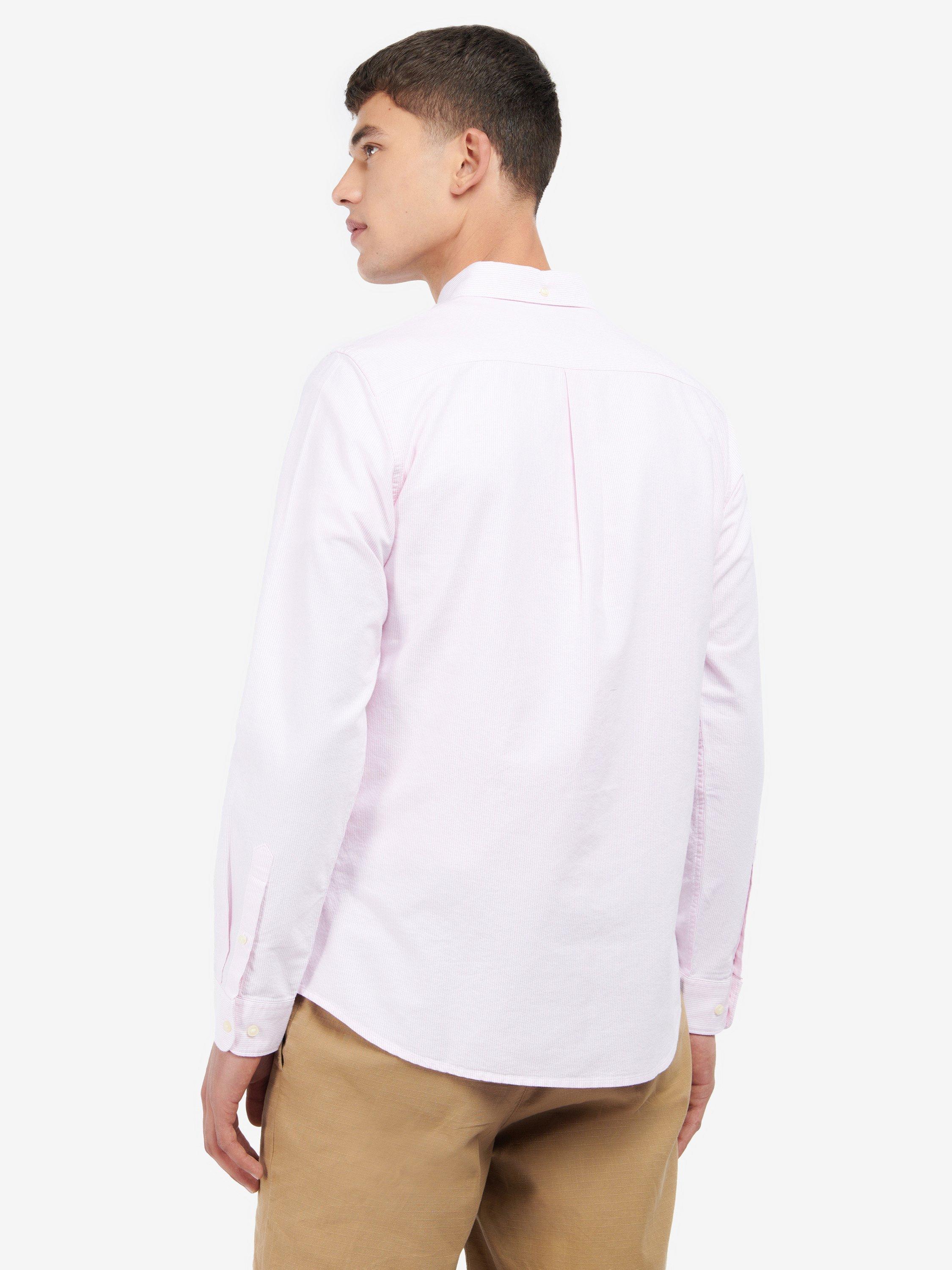 Product image 2 of 6, which shows Barbour Oxtown Stripe Shirt, Pink, XXL