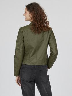 Sisters Point Duna Biker Jacket, Khaki - view 2, Khaki