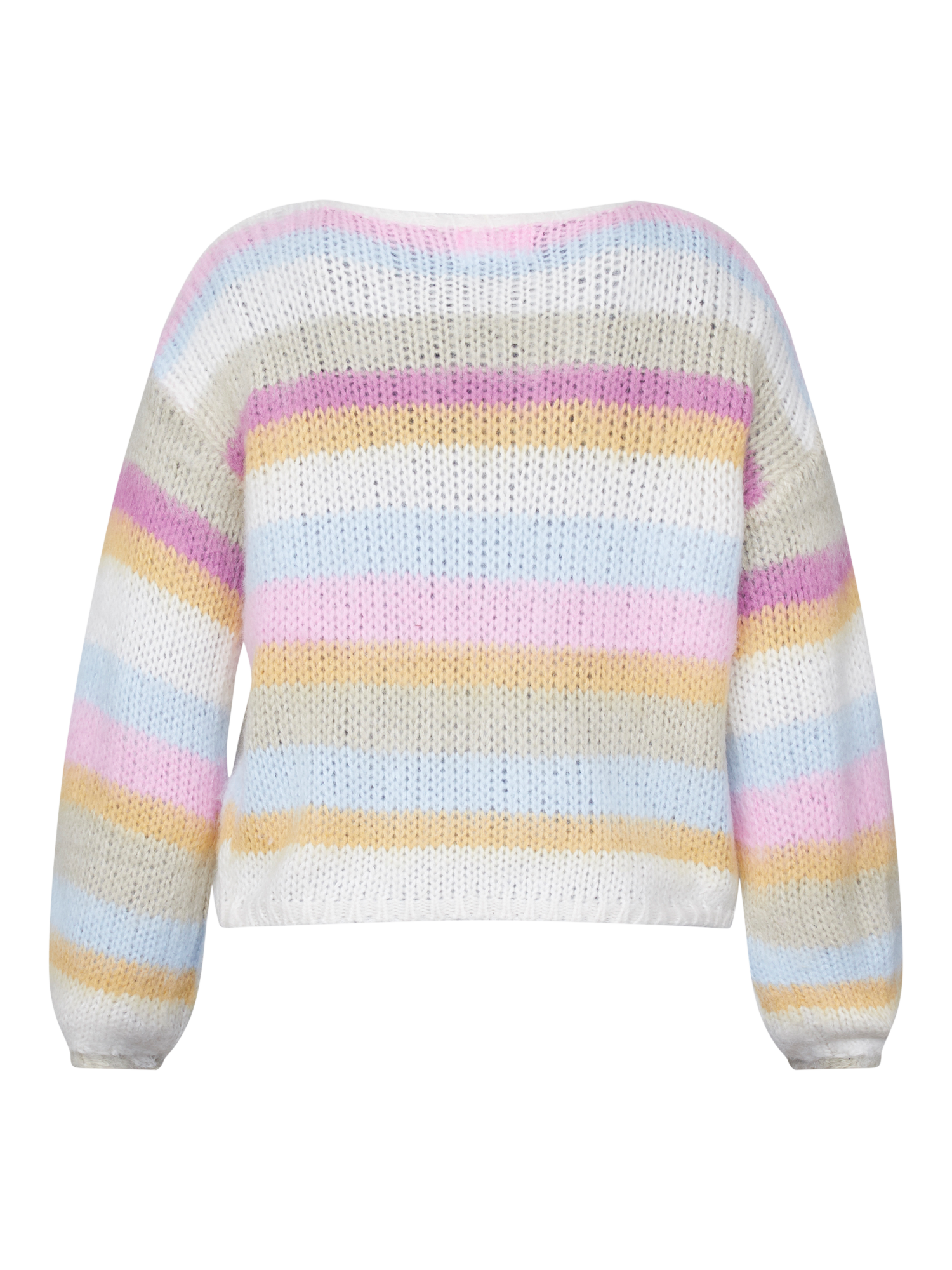 Product image 4 of 4, which shows Sisters Point Lidar Stripe Cardigan, Pink/Multi, S