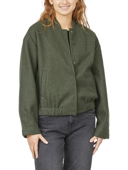 Sisters Point Vabaia Bomber Jacket, Khaki Melange, Khaki Melange