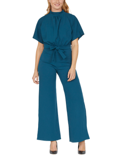 Sisters Point Girl Belted Jumpsuit, Patrol Blue, Patrol Blue