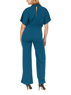 Sisters Point Girl Belted Jumpsuit, Patrol Blue - view 2, Patrol Blue
