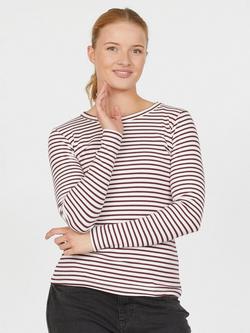 Sisters Point Eike Stripe Ribbed Top, Crea/Bordeau, Crea/Bordeau