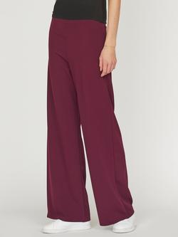 Sisters Point Glut Wide Leg Trousers, Bordeaux, Bordeaux