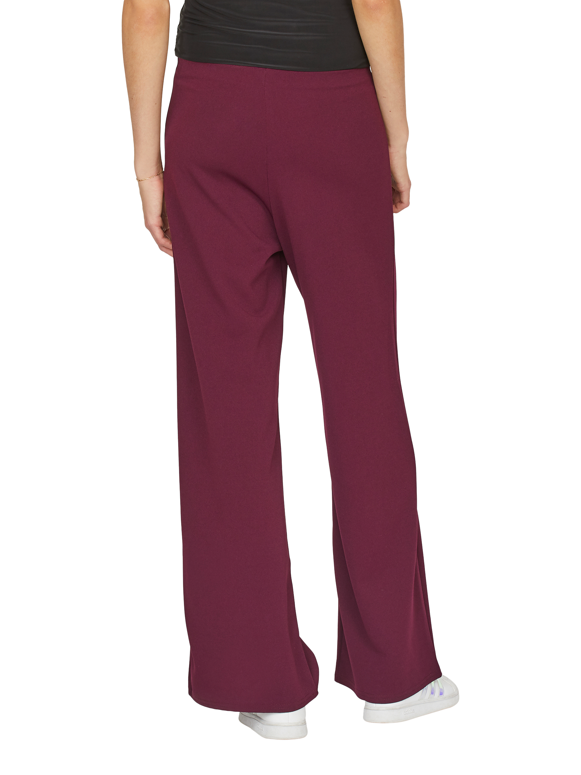 Product image 2 of 4, which shows Sisters Point Glut Wide Leg Trousers, Bordeaux, XS