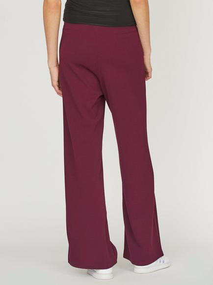 Sisters Point Glut Wide Leg Trousers, Bordeaux - view 2, Bordeaux