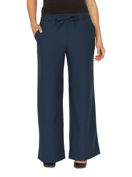 Sisters Point Gruna Wide Leg Trousers, Navy, Navy