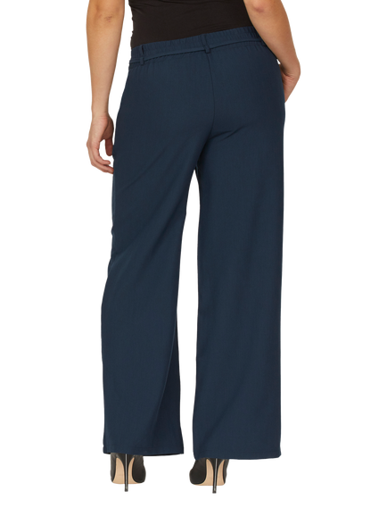 Sisters Point Gruna Wide Leg Trousers, Navy - view 2, Navy
