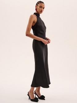 OMNES Seychelles Drape Back Dress - view 2, Black