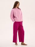 OMNES Clementine Slouchy Oversized Jumper, Pink