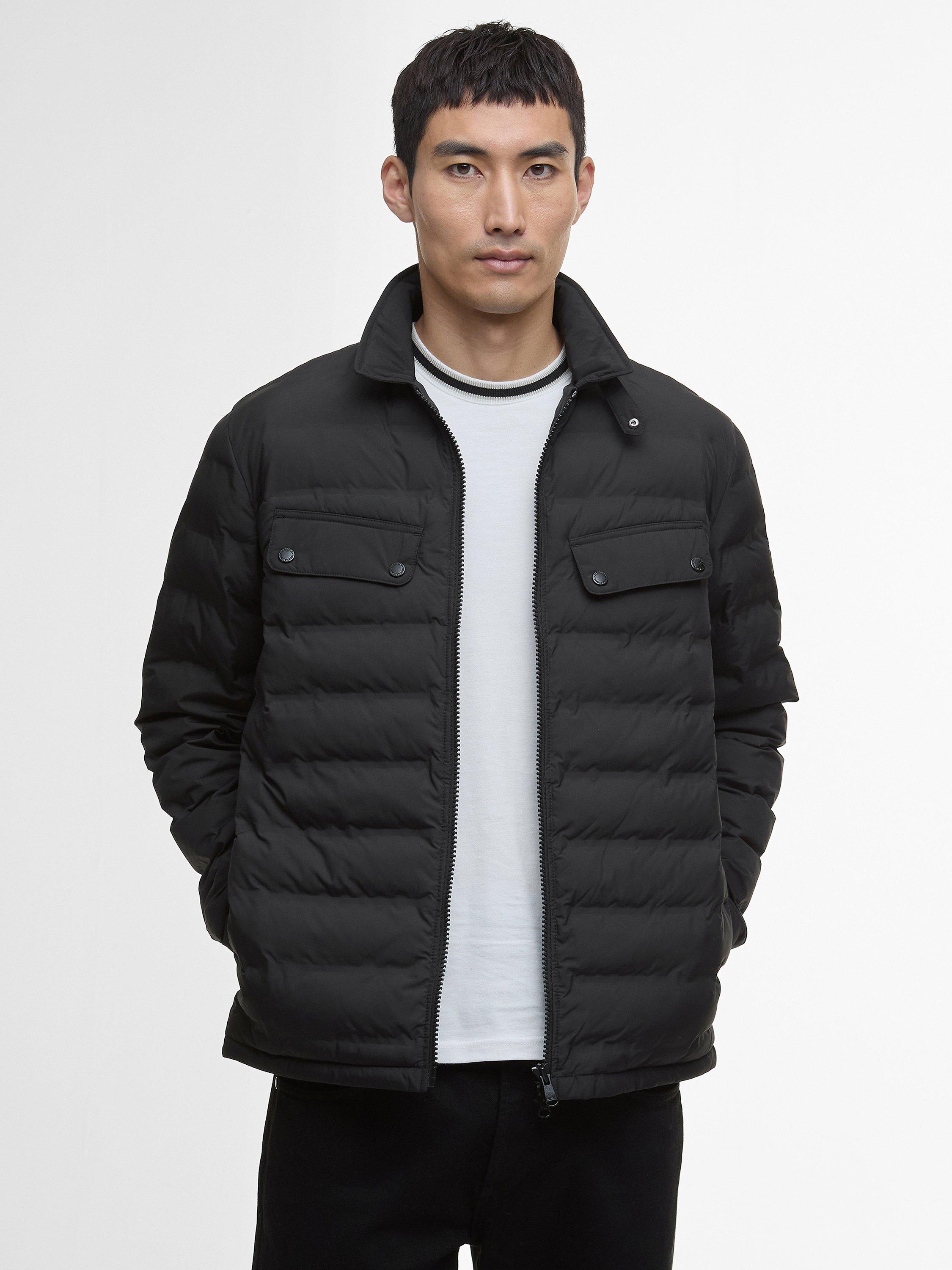 Product image 1 of 6, which shows Barbour International Welded Ariel Quilted Jacket, Black, M